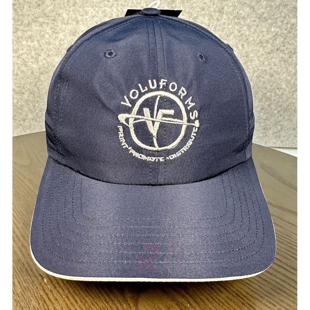 Adidas Golf Hat Cap‎ Blue Strap Back Adjustable Voluforms Printing Logo New